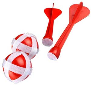 Dartpile og bolde med velcro Dartpile og bolde med velcro