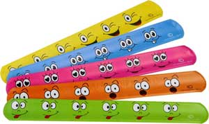 Klaparmbånd med Smiley`s Smiley klik, knæk og klap armbånd