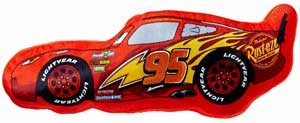 Lynet mcqueen figurformet pude Figurformet pude med lynet mcqueen fra Cars 3