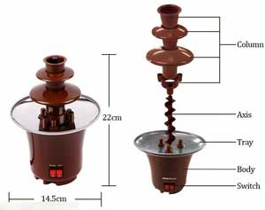 Chokolade fontæne til chokolade fondue