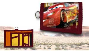 Disney Cars pengepung med nøglering Disney Cars tegnebog, pengepung