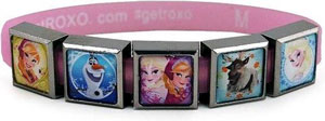 Frozen elastik armbånd med 5 billeder Frozen elastisk armbånd med 5 billeder