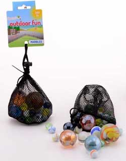 Glas marmorkugler i net Marmorkugler i net