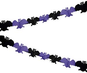 Halloween guirlande med vampyr flagermus Halloween guirlande med flagermus