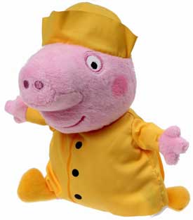Gustav gris bamse i gult nattøj Gustav gris bamse i nattøj
