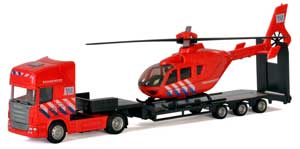 Brandvæsen lastbil med helikopter Brandvæsen lastbil med helikopter