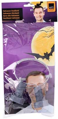 Halloween hårbøjle med bolt Halloween hårbøjle med bolt