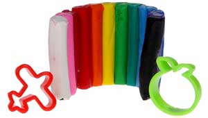 Modellervoks med 12 farver og 2 forme Modellervoks i spand