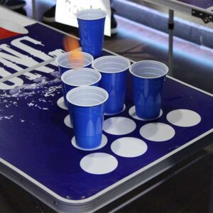 Beerpong spil fra finale ved DSOBP